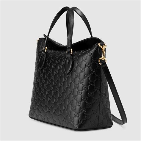 black gucci signature bag|gucci satchel bag women's.